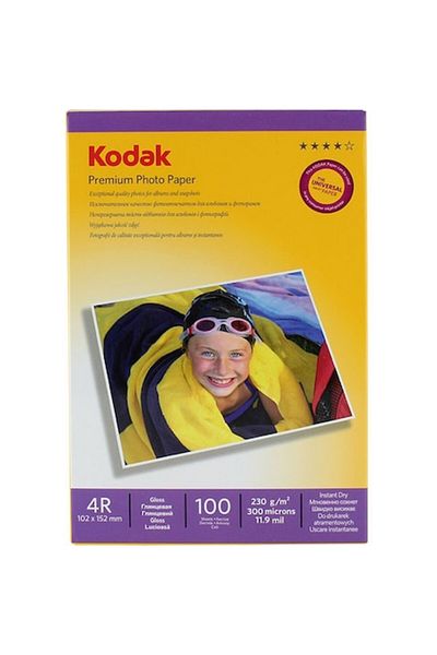 Kodak Pachet 100 coli hartie foto Premium, 10x15 cm, 230g