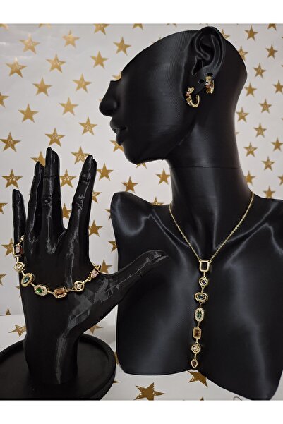 NİL TAKI BİJUTERİ Y KOLYE VE ELEMENT SETİ