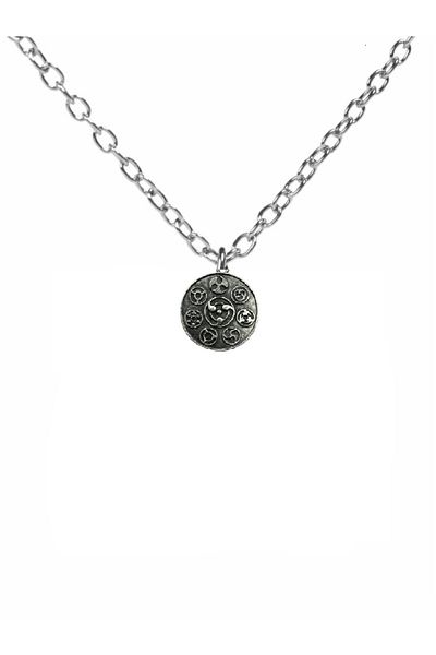 Herşey Nota Naruto Symbols Figured Metal Necklace – Unisex Anime Jewelry with 60 cm Chain
