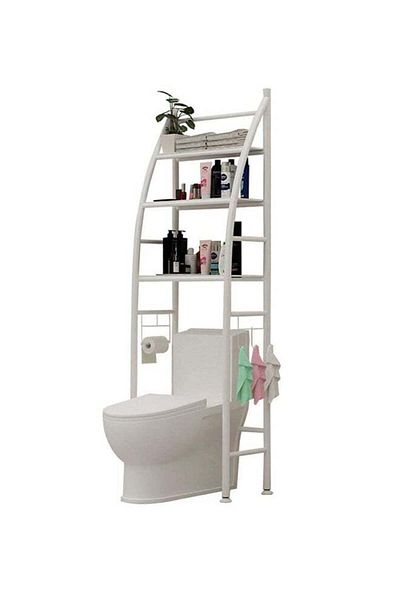 Generic Over Toilet Storage Rack White