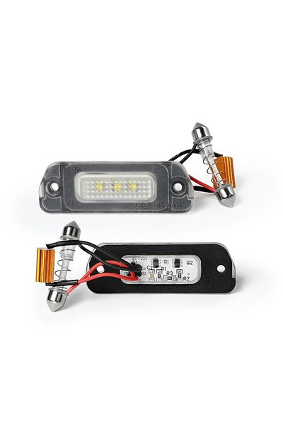 DELUXETUNING Set 2 lampi numar LED compatibil MERCEDES clasa M ML W164 2005-2011