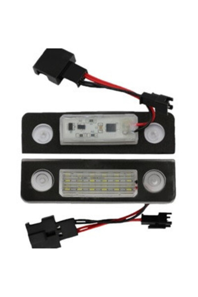 DELUXETUNING Set 2 lampi numar LED compatibil Skoda Octavia II 2008-2012, Roomster 2006-2015