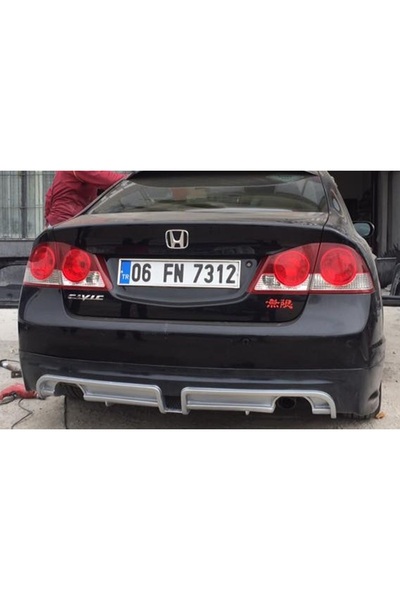 HM Fiberglass HONDA CİVİC FD6 MUGEN RR ARKA TAMPON EKİ
