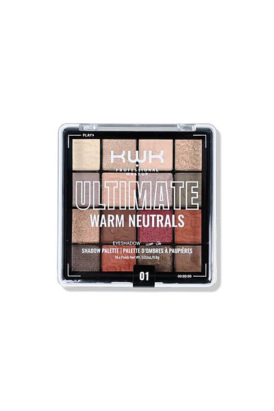 KWK Professional Makeup "Absolute Warmth" Eyeshadow Palette - (16 Colors)