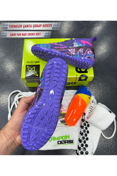 AİRBOOM Laliga Pro Halı Saha 3'lü Set+Çanta+Çorap+Tekmelik