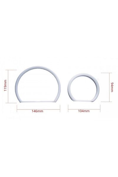 DELUXETUNING Kit Angel Eyes LED COTTON compatibil cu BMW seria 5 E60 2x106mm + 2x146mm