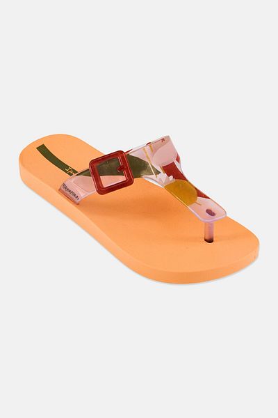 İpanema Kids Girl Slip On Brand Logo Flip Flop, Orange