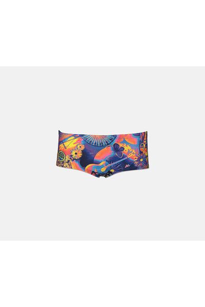 SPEEDO Women Allover Print Brief Bikini, Blue Combo