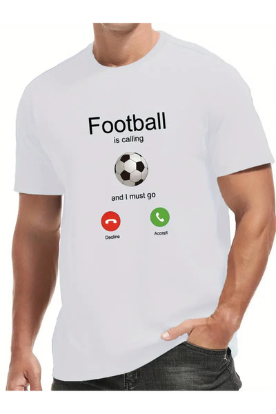 SVART WEAR Футболът ме вика и трябва да отида Футболна тениска Оверсайз