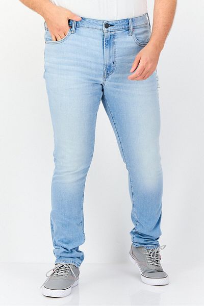 AMERICAN EAGLE Men Skinny Fit Washed Stretchable Jeans, Acid Blue