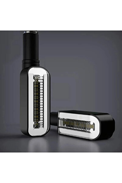 BGRJ Automotive Semnalizatoare dinamice pentru motociclete, contur alb, ATV, ...