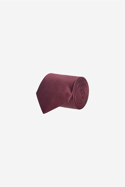 ALTINYILDIZ CLASSICS Men's Burgundy Patterned Silk Tie