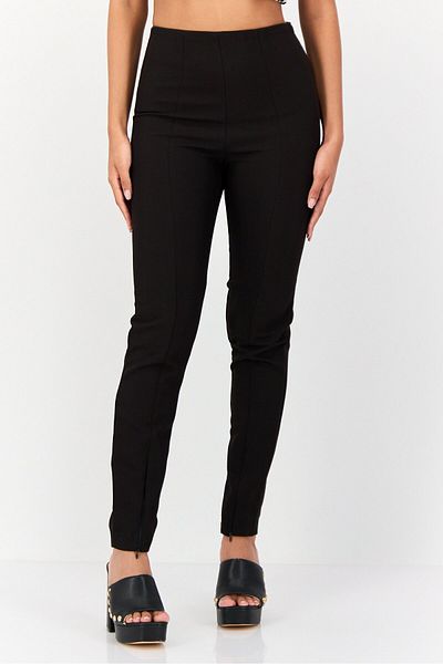 Koton Women Slim Fit Solid Skinny Pants, Black