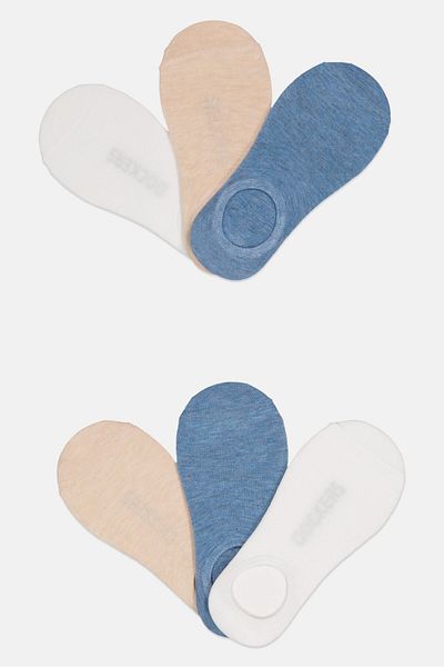 Dockers Men 6 Pairs Brand Logo Ankle Socks, Multicolor