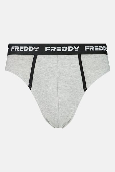 FREDDY Men Brand Logo Brief, Grey