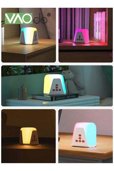 VAODO White Noise Night Light Machine for Sleeping Sound Machine Baby 15 Soothing Sounds