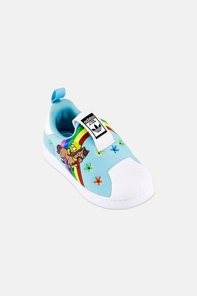 adidas Originals x The Simpsons Toddlers Girl Slip On Outdoor Shoes, Multicolor