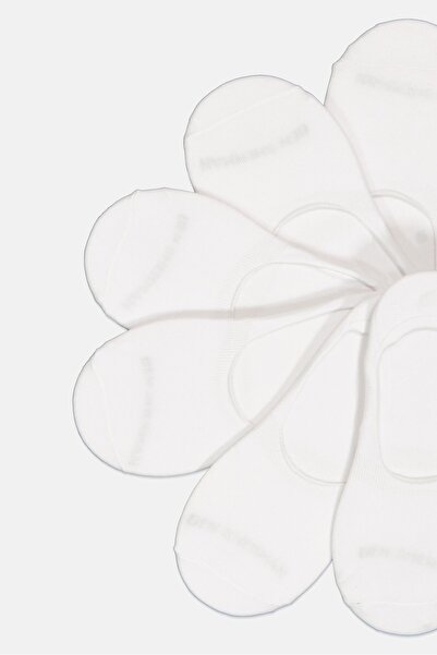 Ben Sherman Men 6 Pairs Brand Logo Silicone Heel Grip Socks, White