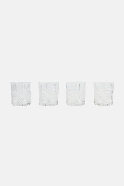 Bombay 4pcs Windsor Drinking Glass Set 332ml, Transparent