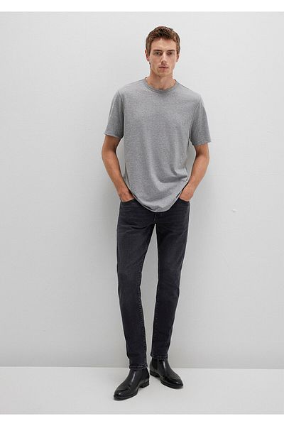 Mavi Gray Basic T-Shirt Regular Fit / Regular Cut 0612854-80018