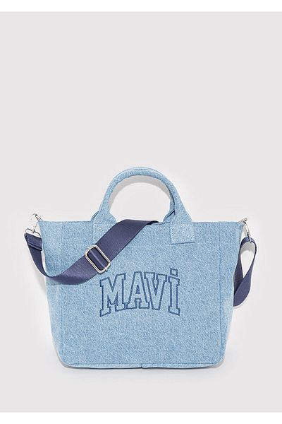 Mavi Logo Denim Tote Bag 1913377-82770
