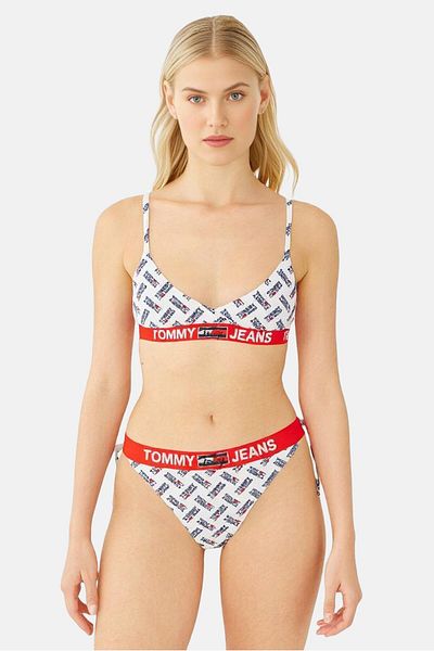 Tommy Jeans Women Graphic Print Bikini Bottom, Multicolor