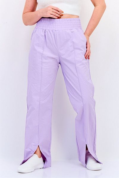 The Giving Movement Women Regular Fit Plain Split Leg Pants, Lavender