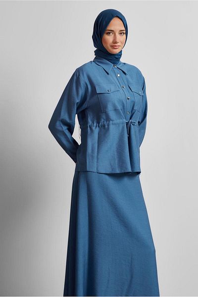 Alvina Waist Tightened Skirt Suit 45752