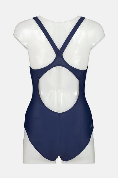 ARENA Women Splatter Paint One Piece Swimwear, Navy Blue Combo