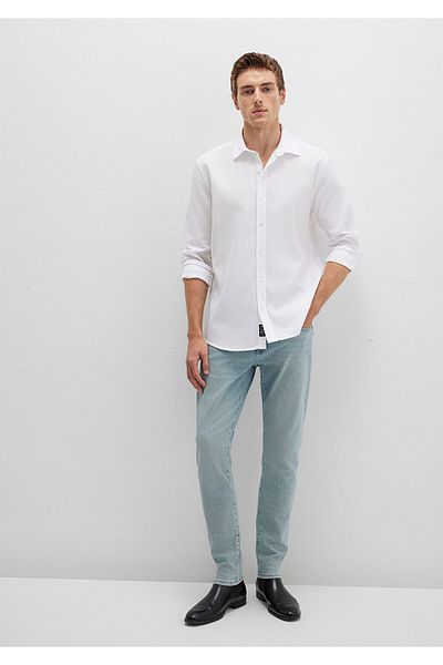 Mavi Λευκό πουκάμισο Slim Fit / Slim Fit 0211656-620