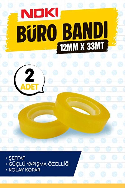 t tuğset etiket Büro Bandı 12x33 Mm Bant Selefon Bant 2 adet-T1463
