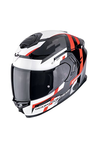 Scorpion Apex Exo-gt Sp Carbon Matrix Air Tornado Kapalı Motosiklet Kaskı Siyah Kırmızı