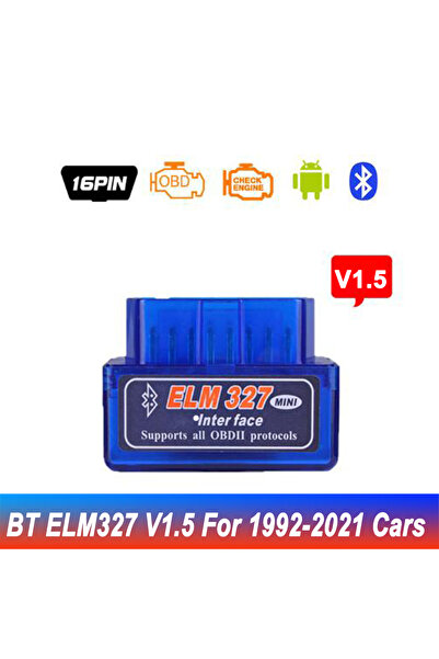 Kebidumei V1.5 For 1992-2021 16 PIN Interface V2.1 ELM327 OBD2 Mini Code Reader Scan Tool Bluetooth Car Scanne