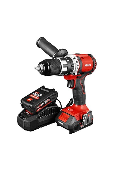 Rodex Akülü Darbeli Matkap (Kömürsüz Motor) RPX2360F 2X 2.0Ah ÇANTALI AKSESUARLI