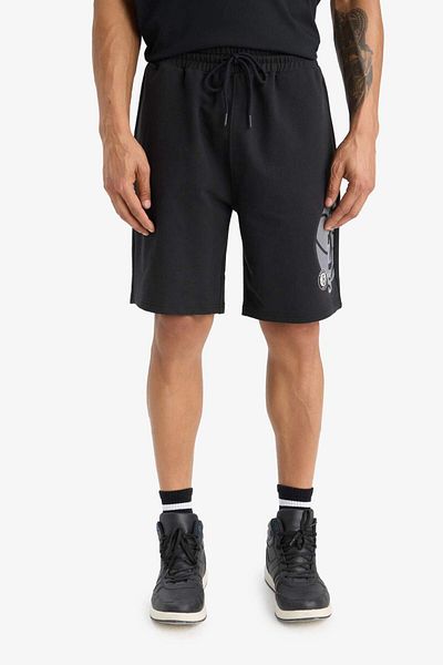 DeFacto Defactofit Nba Brooklyn Nets Standard Fit Short Leg Shorts E5872Ax25Au
