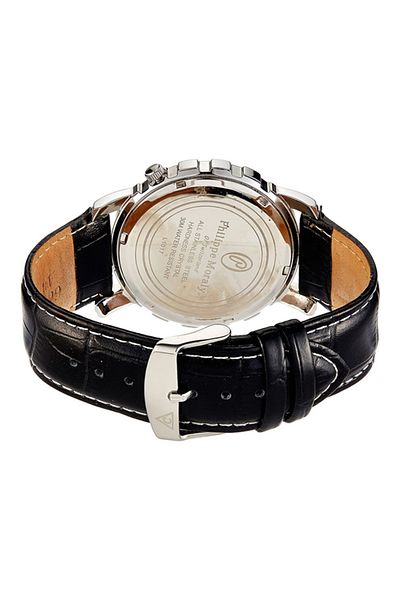 Philippe Moraly of Switzerland Men's Leather Analog Watch