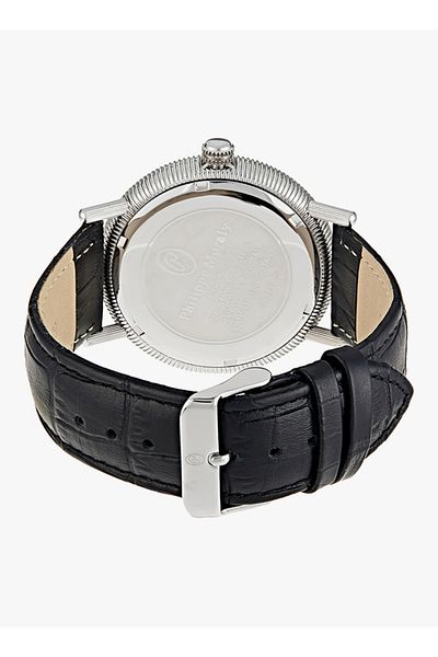 Philippe Moraly of Switzerland Men's Leather Analog Watch
