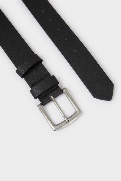 DeFacto Men's Rectangular Buckle Faux Leather Casual Belt F6805Axns