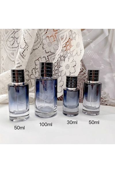 Choice Glass 50ml 1pcs 30ml-100ml Gradient Color Portable Glass Refillable Perfume Bottle Cosmetic Containe