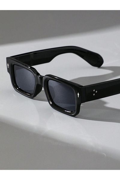 Choice ZN3709-BK.GY 1PC Fashion Classic Square Plastic Frame Women Cool Sunglasses For Men Daily Life Shade