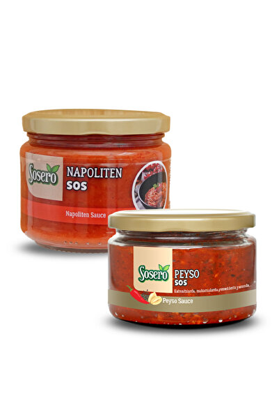 Sosero Peyso Sos 190 Gr & Napoliten Sos 290 gr (ikisi bir arada)