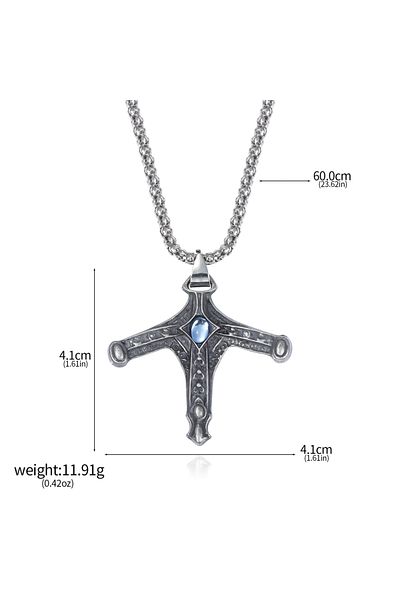 Choice N01113 Bloodborne Necklace Sword Hunter Badge Gehrman Cross Edict Pendant Necklaces for Women Men Je