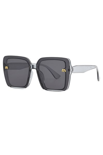Choice grey Brand Sunglasses Women's Square Classic Large Frame Fashion Men's Rectangular Letter Design Ret