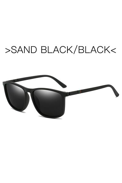 Choice C7-Matte black Sports Sunglasses for Men Polarized Comfortable Wear Square Sun Glasses Male Light We
