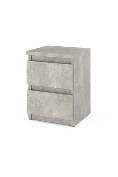 Meble Szafka Nocna 30 CM Beton 2S Stolik Nocny Nakastlik Do Sypialni