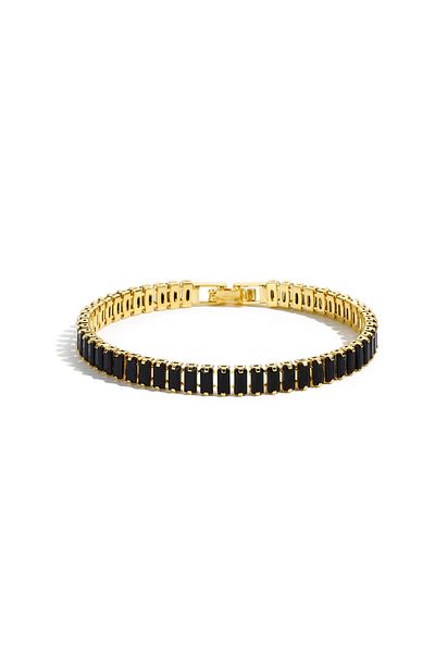 Choice bracelet D Black Crystal Tennis Bracelets for Women & Men Luxury Iced Out Cubic Zirconia Adjustable