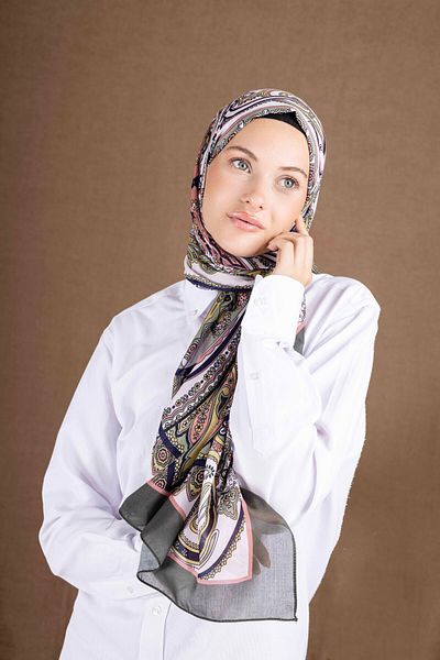 Akel Digital Soft Shawl Ethnic Pastel Pattern2