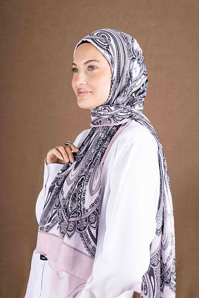 Akel Digital Soft Shawl Ethnic Pastel Pattern2