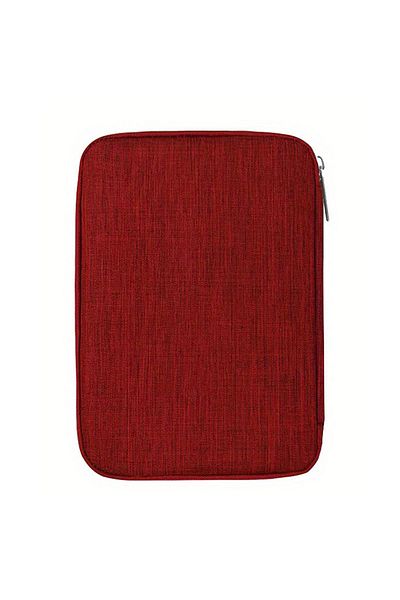 Choice Wine Red Watchband Box For Apple Watch Strap Case Data Cable Travel Smart Watch Wriststrap Storage B