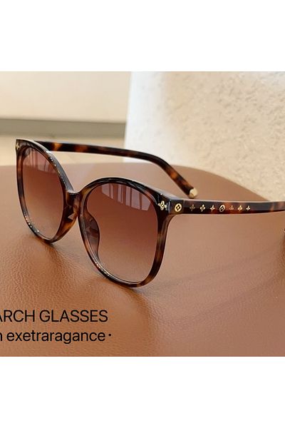 Choice c2 No Case Oversized Frame Sunglasses for Women Oval Black Sun Glasses Trendy and Fashionable UV400